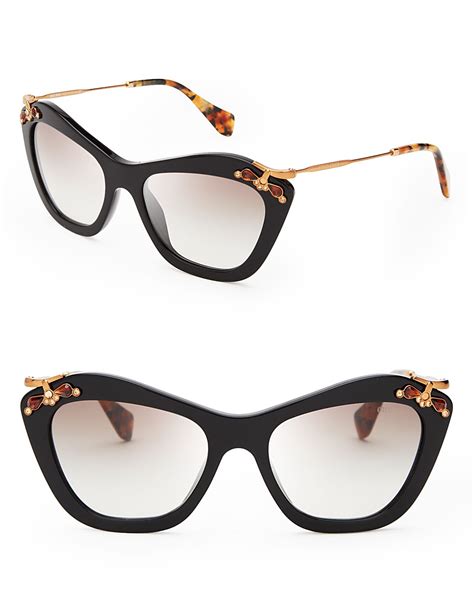 miu miu geometric sunglasses